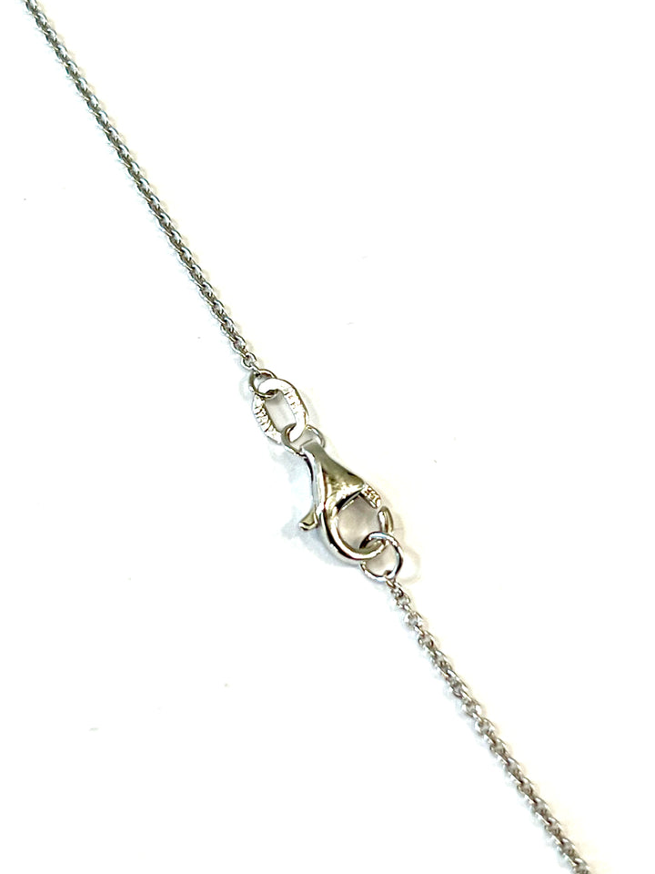 DIAMOND PEAR SHAPE 14K WHITE GOLD NECKLACE