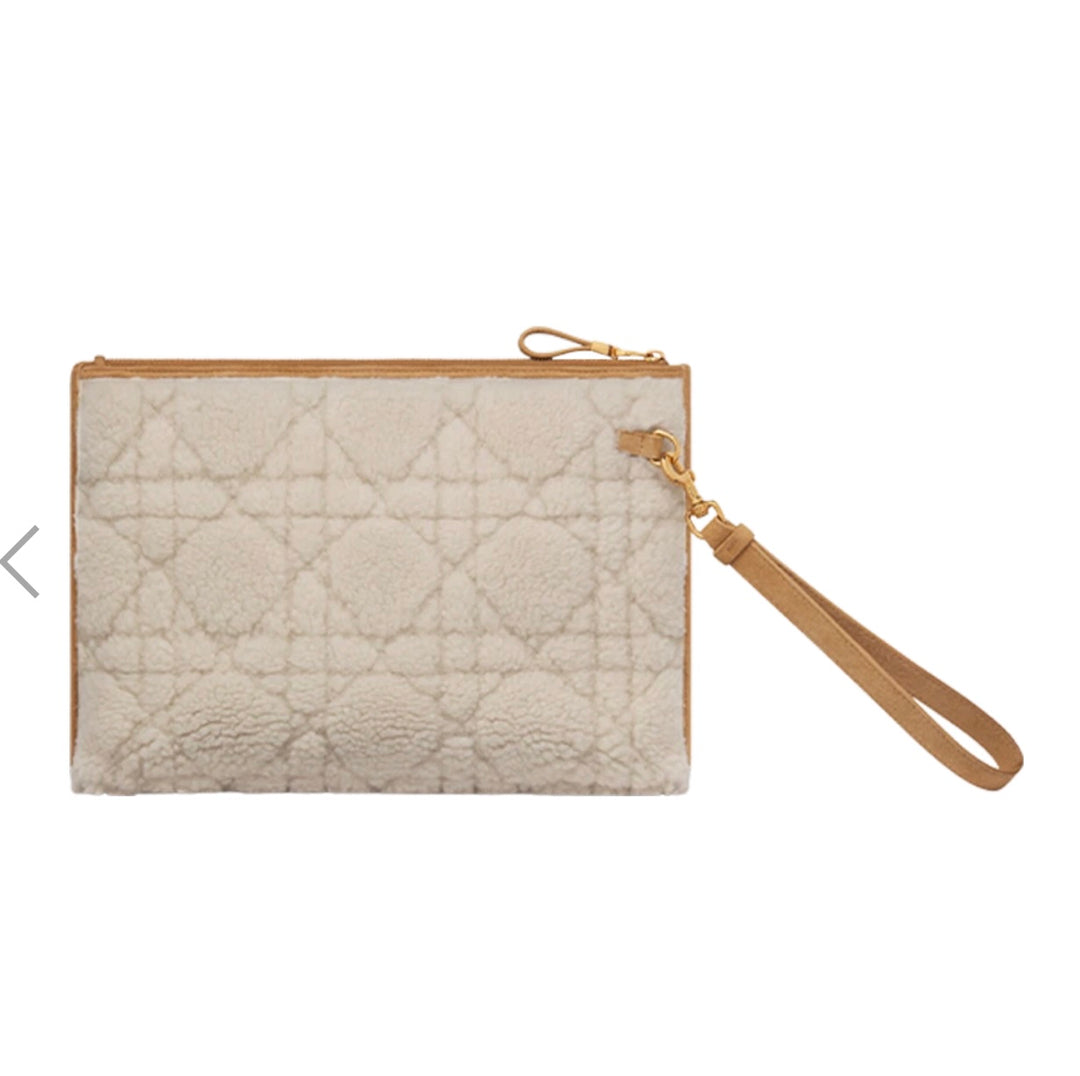 CHRISTIAN DIOR CARO LARGE D-EVERY POUCH WRISTLET