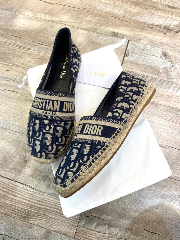 Christian Dior アンサンブル CHRISTIAN DIOR OBLIQUE GRANVILLE ESPADRILLES – Caroline's Fashion