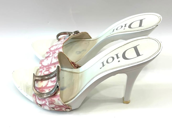 DIOR OBLIQUE CD LOGO HEELED MULES