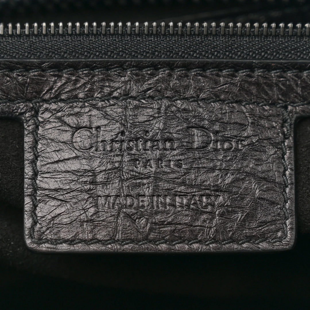 DIOR ULTRA MATTE LADY D-SIRE MACROCANNAGE CRINKLED CALFSKIN LARGE TOTE