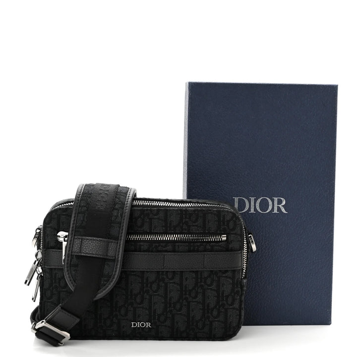 DIOR HOMME OBLIQUE SAFARI MESSENGER BAG