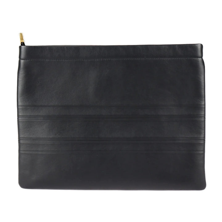 DIOR CLUTCH BLACK LEATHER BAG