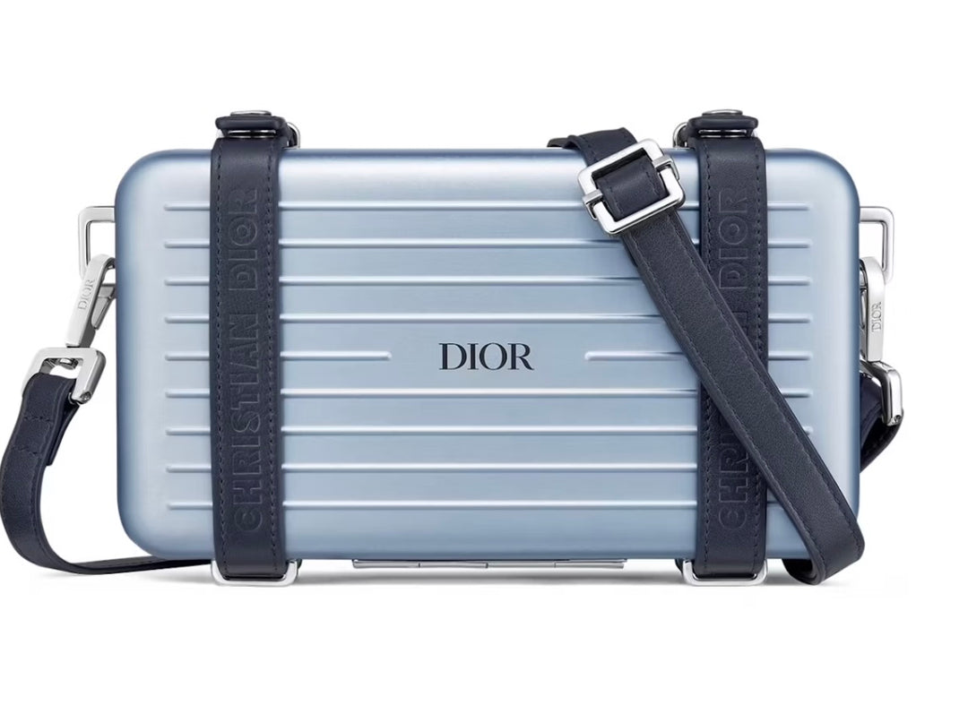 DIOR X RIMOWA ALUMINUM PERSONAL CLUTCH ON STRAP – Caroline's