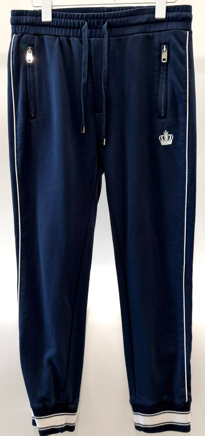 DOLCE &amp; GABBANA CROWN PATCH TRACKSUIT BOTTOMS