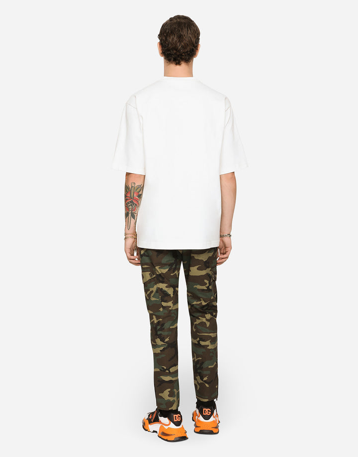 DOLCE &amp; GABBANA OVERSIZED LOGO T-SHIRT