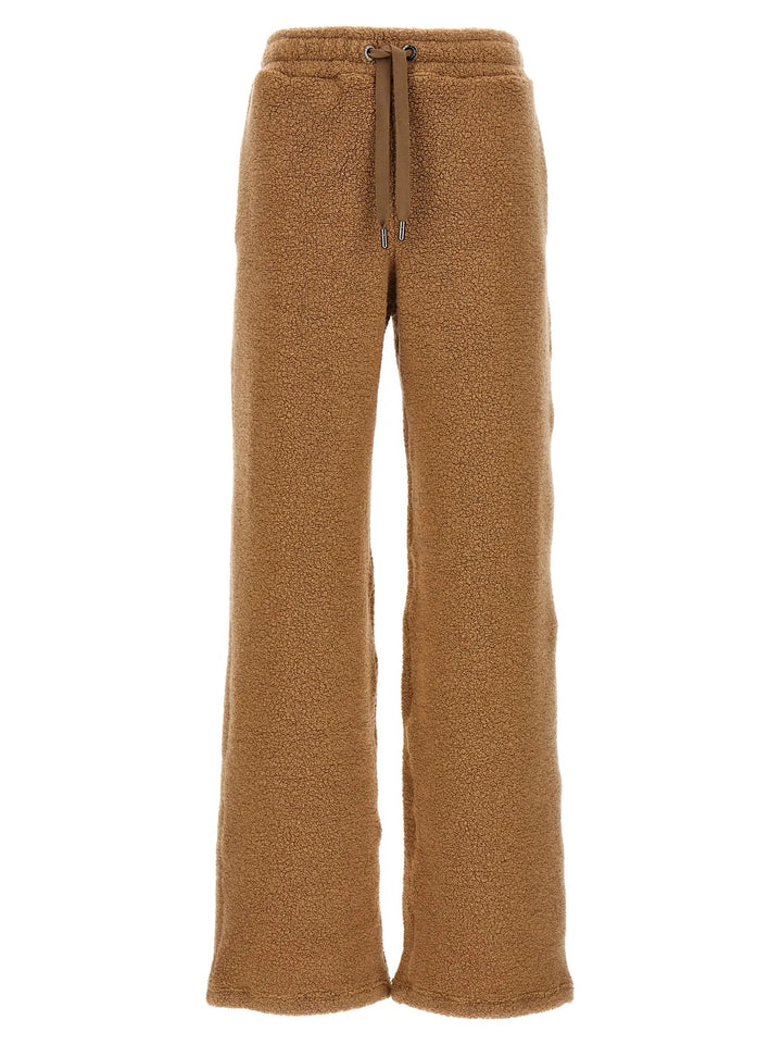 DOLCE &amp; GABBANA LOGO PLAQUE TEDDY PANTS