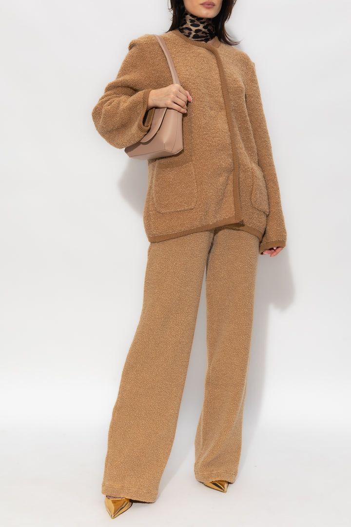 DOLCE &amp; GABBANA LOGO PLAQUE TEDDY PANTS