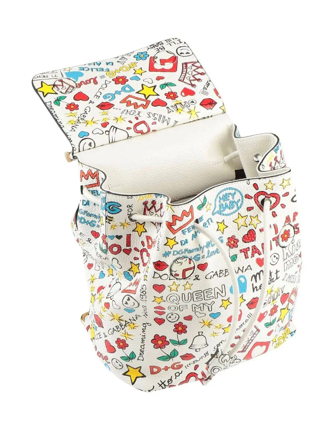 DOLCE &amp; GABBANA SICILY DG LOVE TRAVEL LEATHER BACKPACK