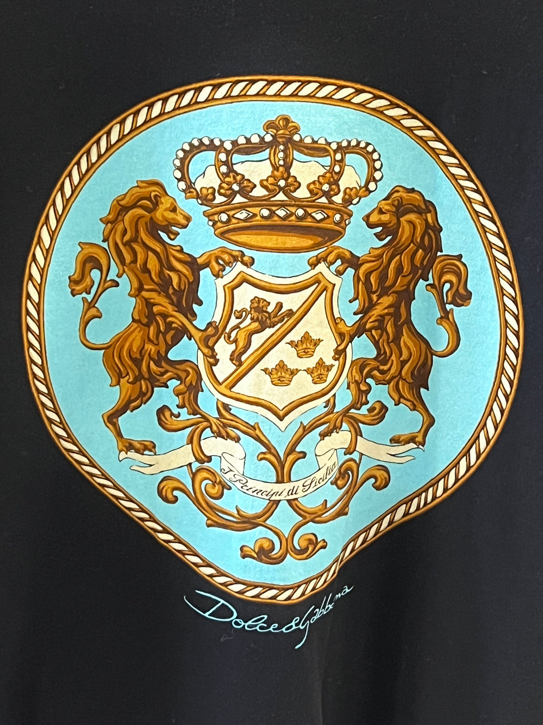 DOLCE &amp; GABBANA PRINCIPI DI SICILIA PRINT T-SHIRT