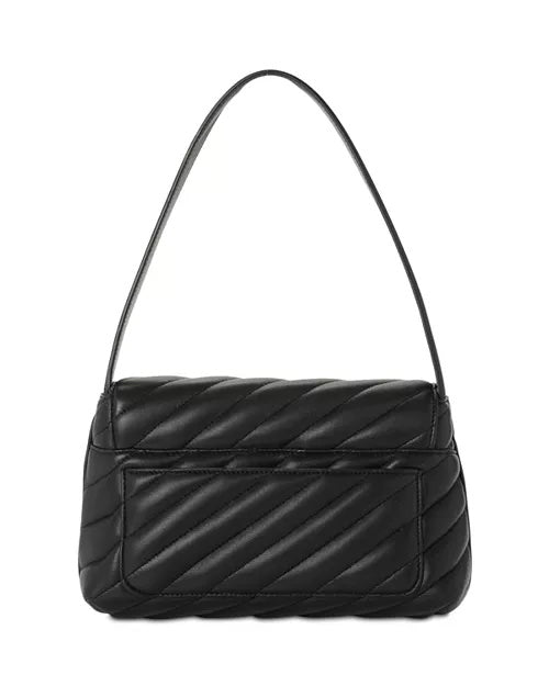 DOLCE &amp; GABBANA QUILTED LAMBSKIN LEATHER SHOULDER BAG