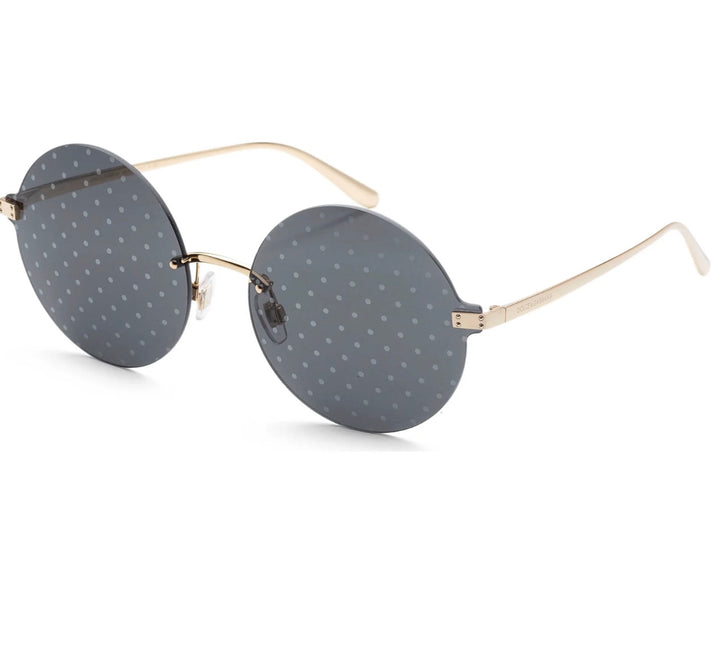 DOLCE &amp; GABBANA DG 2228 02 ROUND POLKA DOT SUNGLASSES