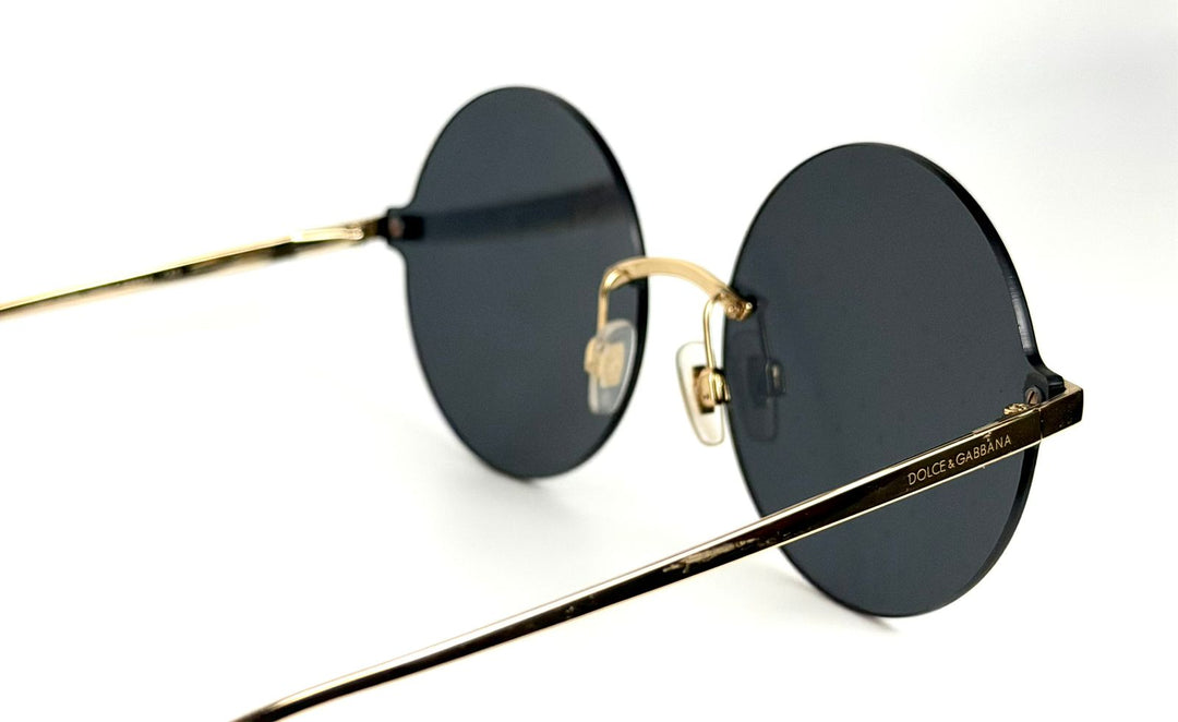 DOLCE &amp; GABBANA DG 2228 02 ROUND POLKA DOT SUNGLASSES