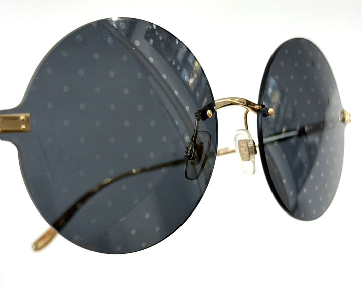 DOLCE &amp; GABBANA DG 2228 02 ROUND POLKA DOT SUNGLASSES