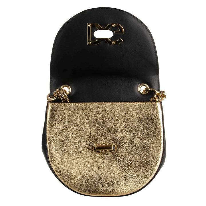 DOLCE &amp; GABBANA DG INITIALS PYTHON &amp; CALFSKIN LEATHER WIFI CROSSBODY BAG