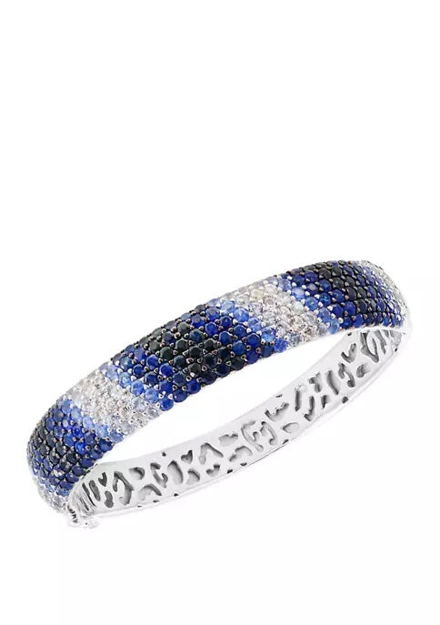 EFFY SAPPHIRE STERLING SILVER BANGLE BRACELET