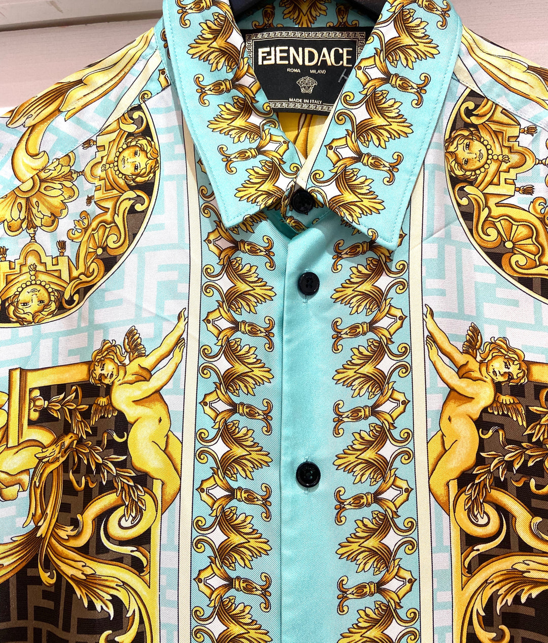 FENDACE WILD BAROQUE SILK MEN'S SHIRT – Caroline's Fashion Luxuries FENDACE WILD BAROQUE SILK MEN'S SHIRT – Caroline's Fashion Luxuries