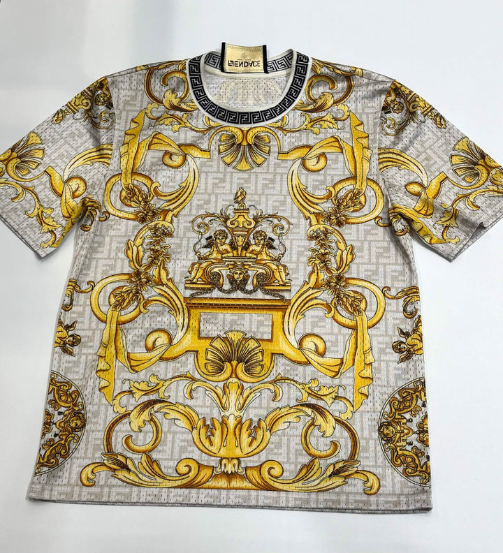 FENDACE BAROQUE PRINTED PERFORATED MEN&