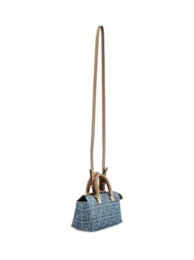 FENDI BY THE WAY FF DENIM MINI TOP HANDLE BAG