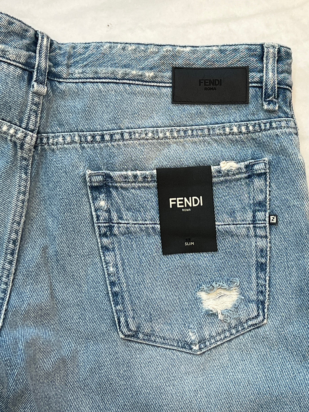 FENDI フェンディ ジーンズ メンズ デニム FF総柄 ジップフライ