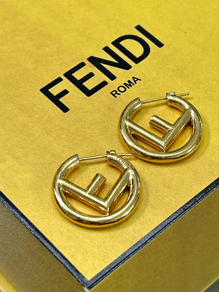 FENDI F IS FENDI HOOP EARRINGS – Caroline's Fashion Luxuries