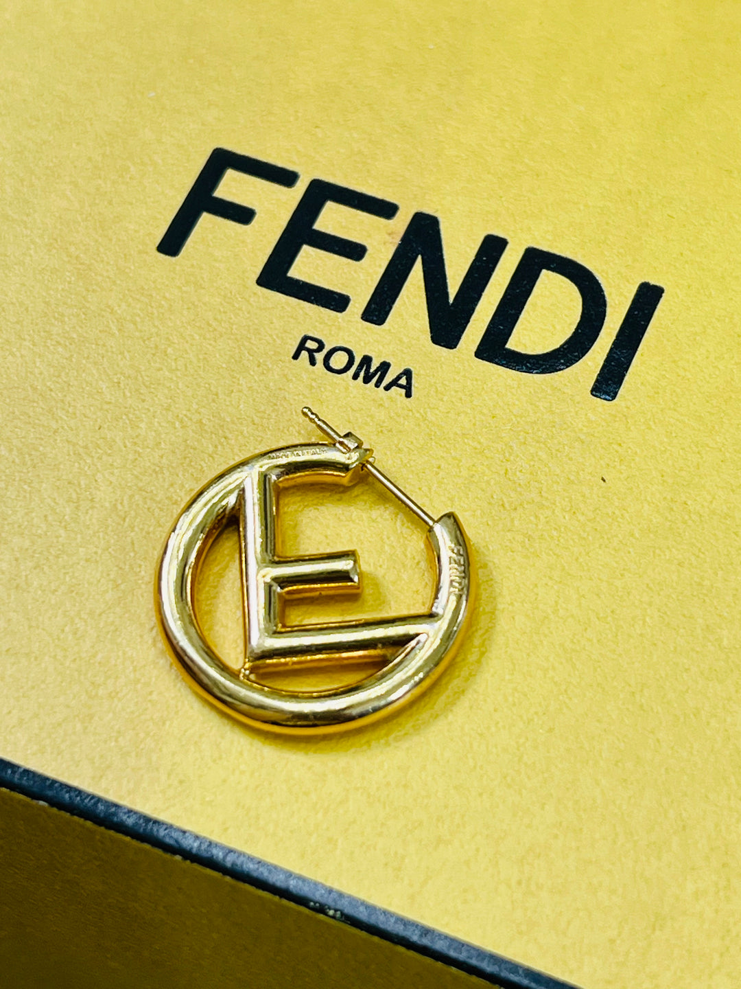 FENDI F IS FENDI HOOP EARRINGS