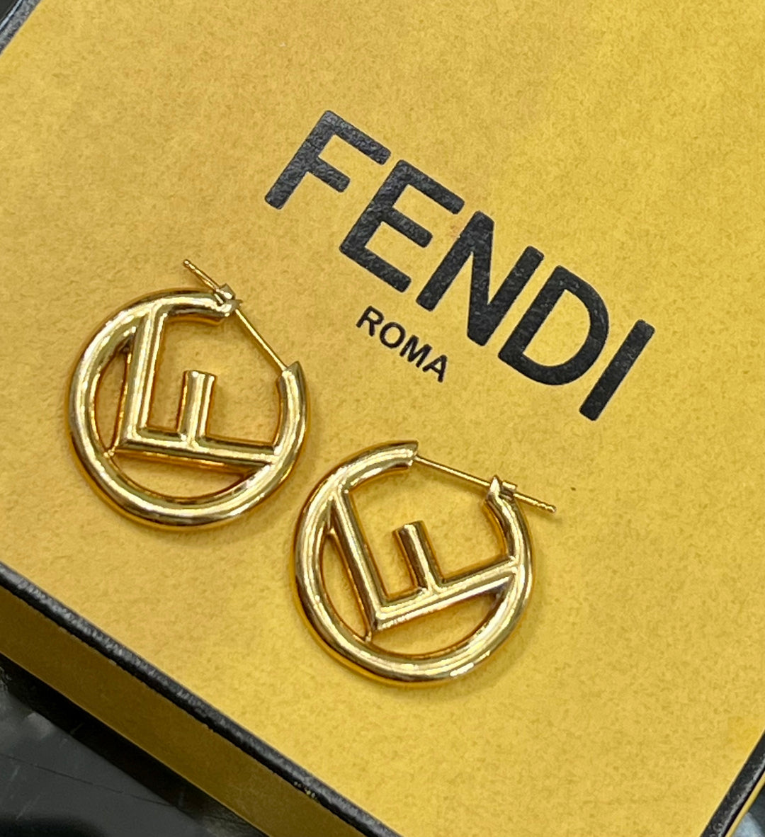 FENDI F IS FENDI HOOP EARRINGS – Caroline's Fashion Luxuries