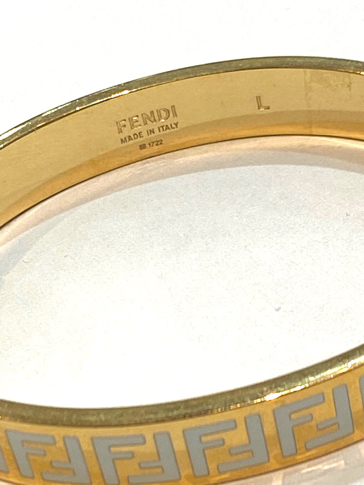 FENDI FF ENAMEL LOGO FOREVER BRACELET