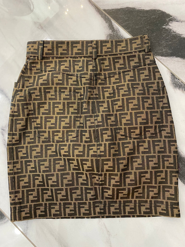 FENDI FF ZUCCA MINI SKIRT
