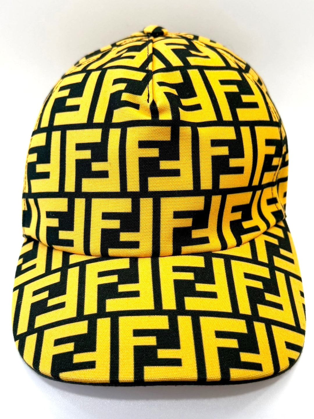 FENDI FF PRINT CANVAS BASEBALL CAP