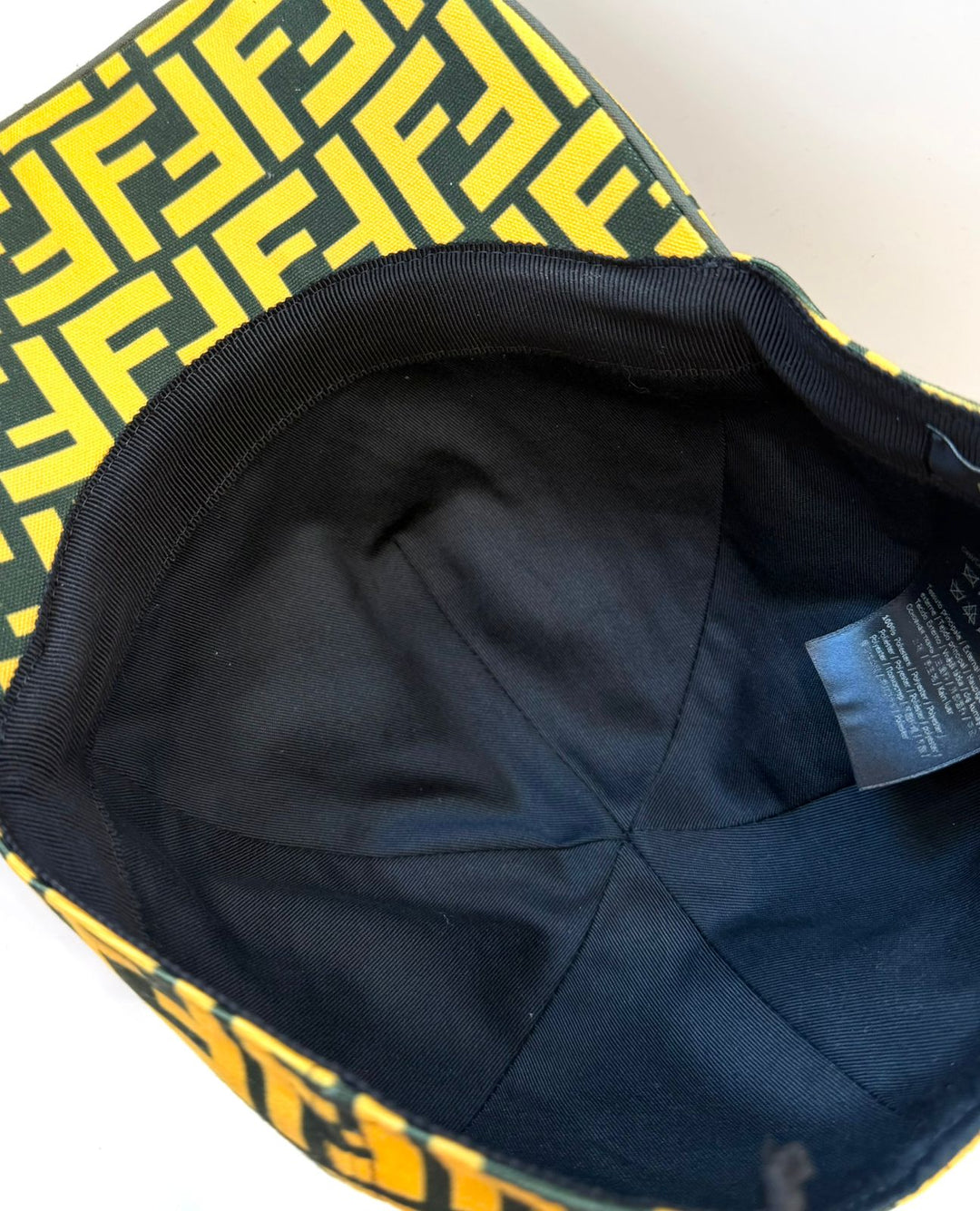 FENDI FF PRINT CANVAS BASEBALL CAP