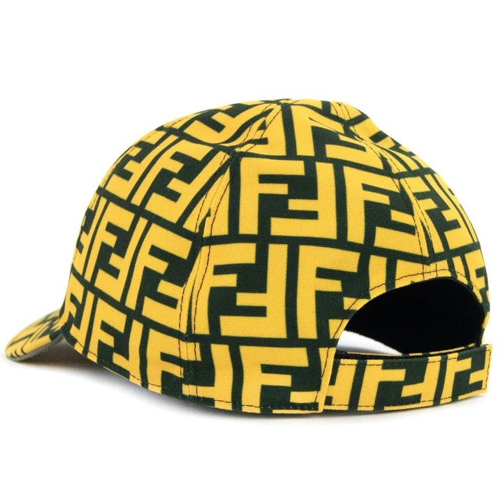 FENDI FF PRINT CANVAS BASEBALL CAP