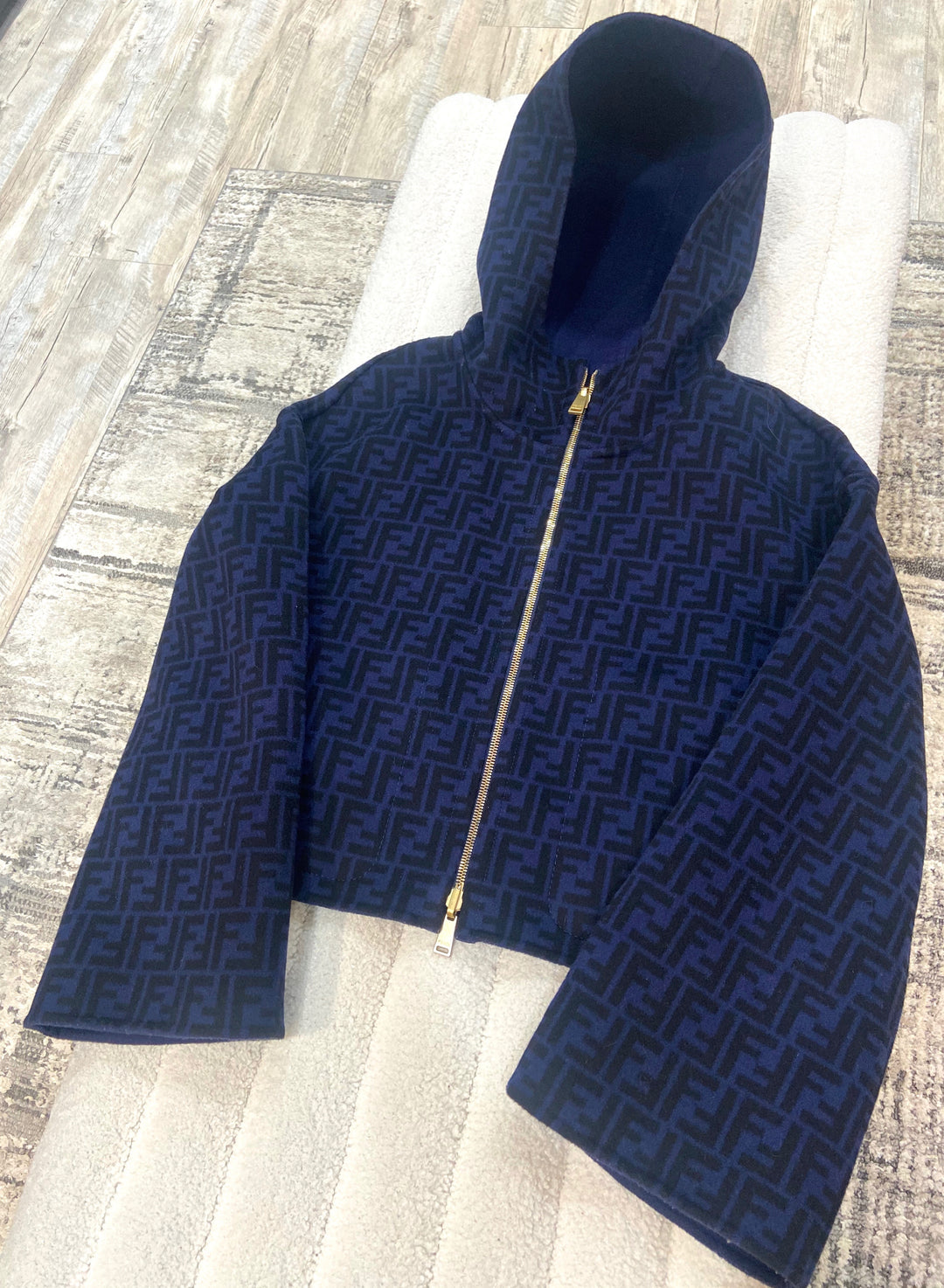 FENDI FF WOOL REVERSIBLE JACKET