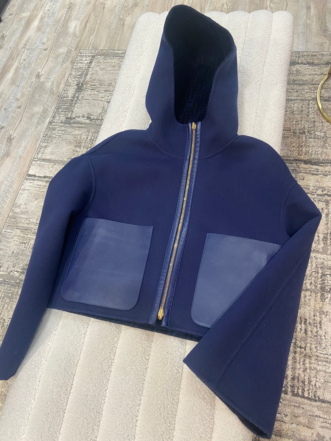 FENDI FF WOOL REVERSIBLE JACKET