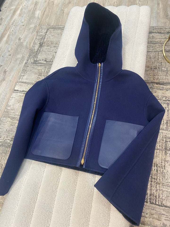 FENDI FF WOOL REVERSIBLE JACKET