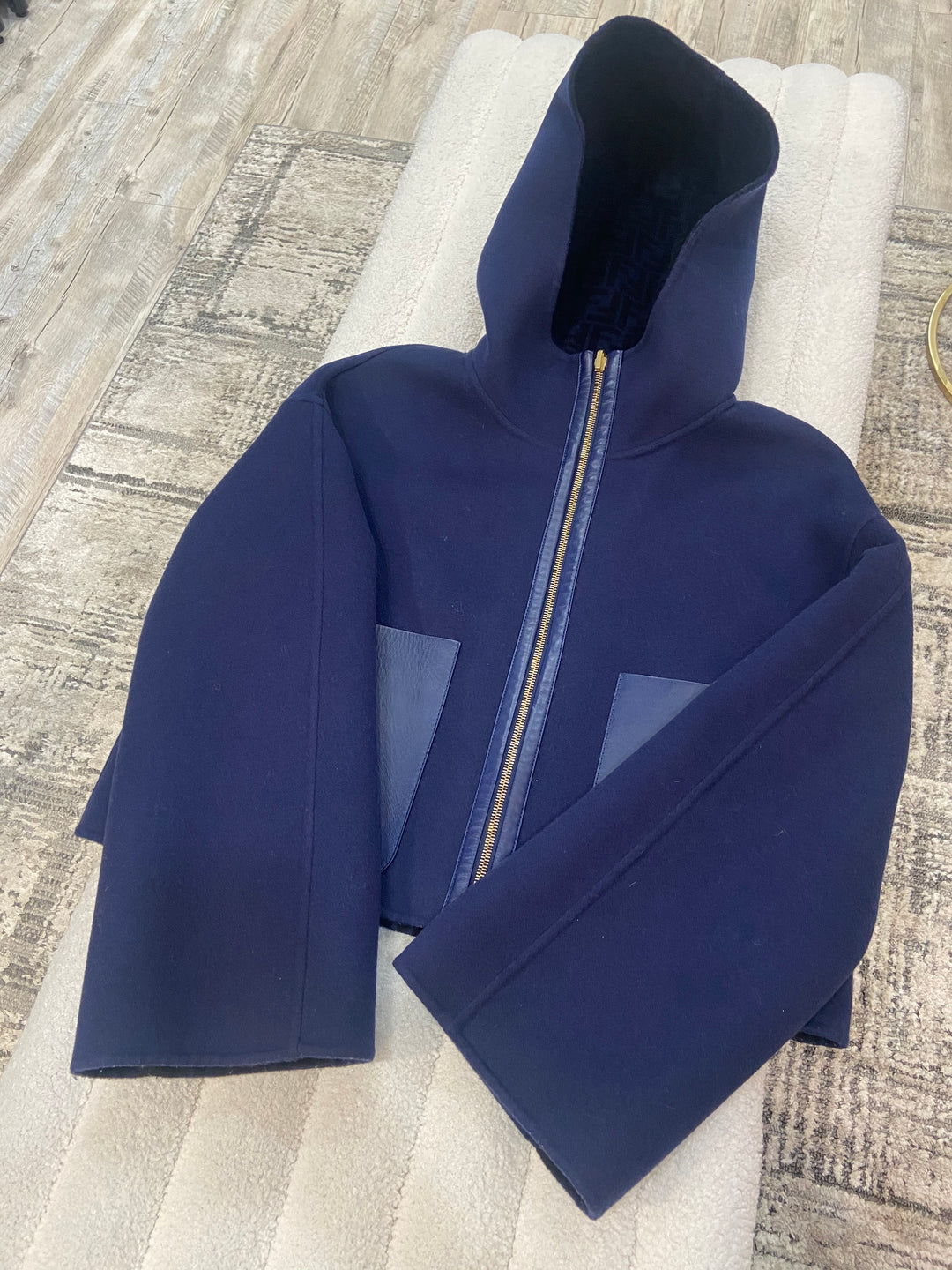 FENDI FF WOOL REVERSIBLE JACKET