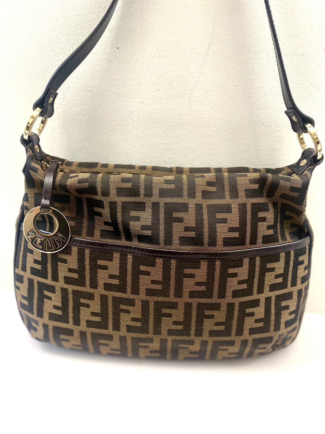 FENDI FF ZUCCA CHEF CROSSBODY BAG