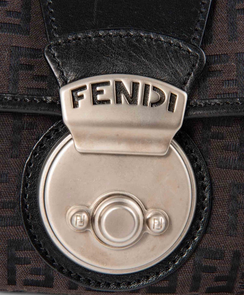 FENDI FF ZUCCHINO COMPLIATION SHOULDER BAG