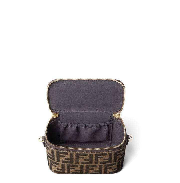 FENDI FF JACQUARD MINI VANITY BAG