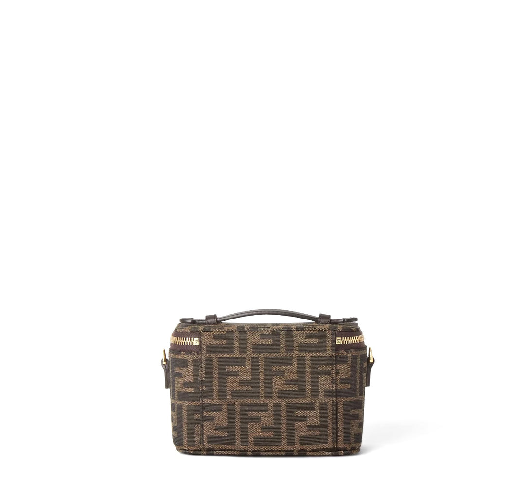 FENDI FF JACQUARD MINI VANITY BAG