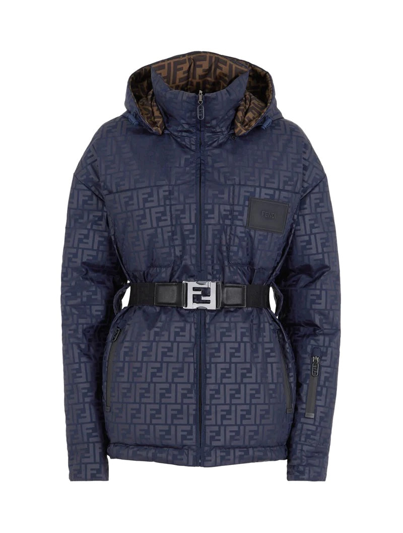 FENDI FF LOGO REVERSIBLE HOODED SKI JACKET – Caroline's Fashion