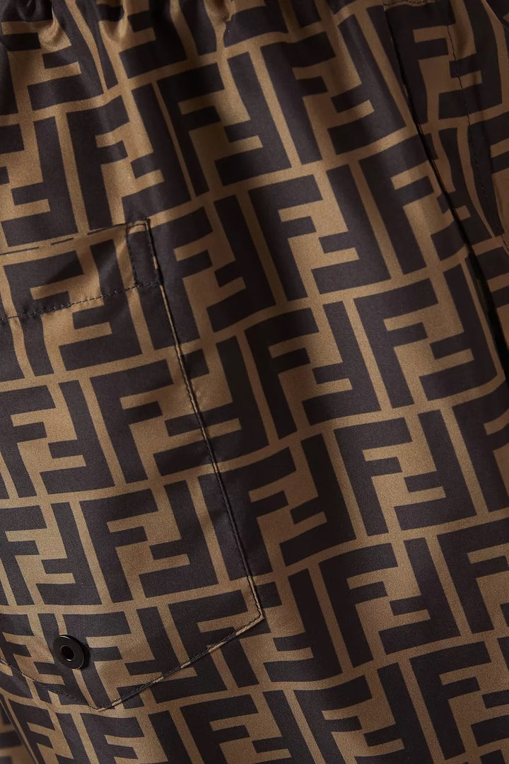 FENDI FF NYLON JOGGING TRACK PANTS