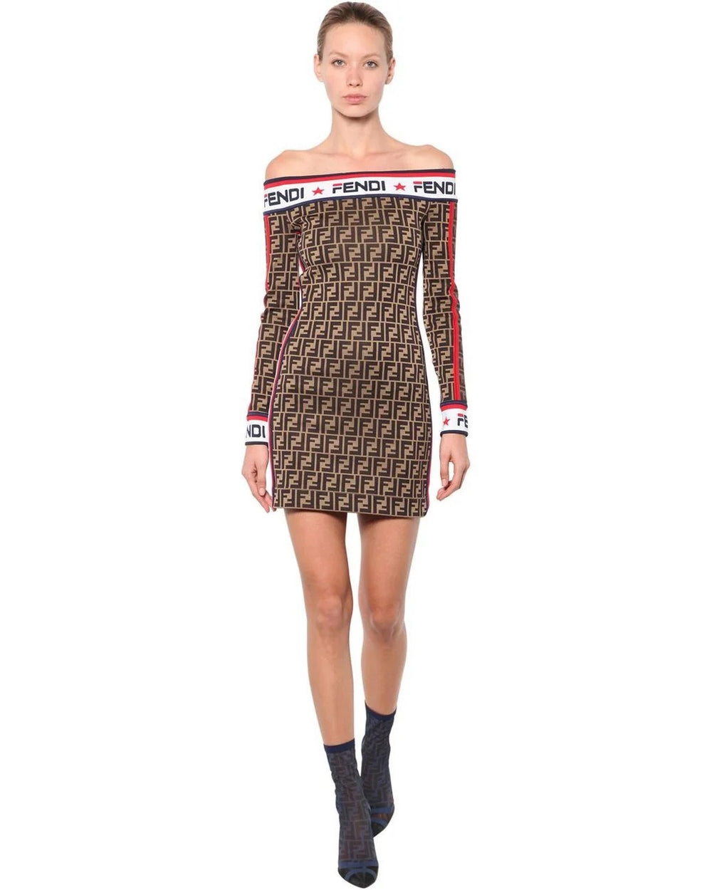 Fendi dress off shoulder sales