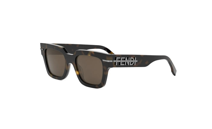 FENDI FENDIGRAPHY FE40078I 52E TORTOISESHELL ACETATE SUNGLASSES