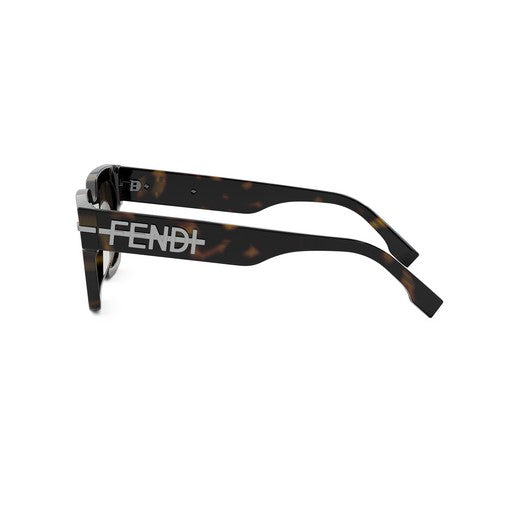 FENDI FENDIGRAPHY FE40078I 52E TORTOISESHELL ACETATE SUNGLASSES