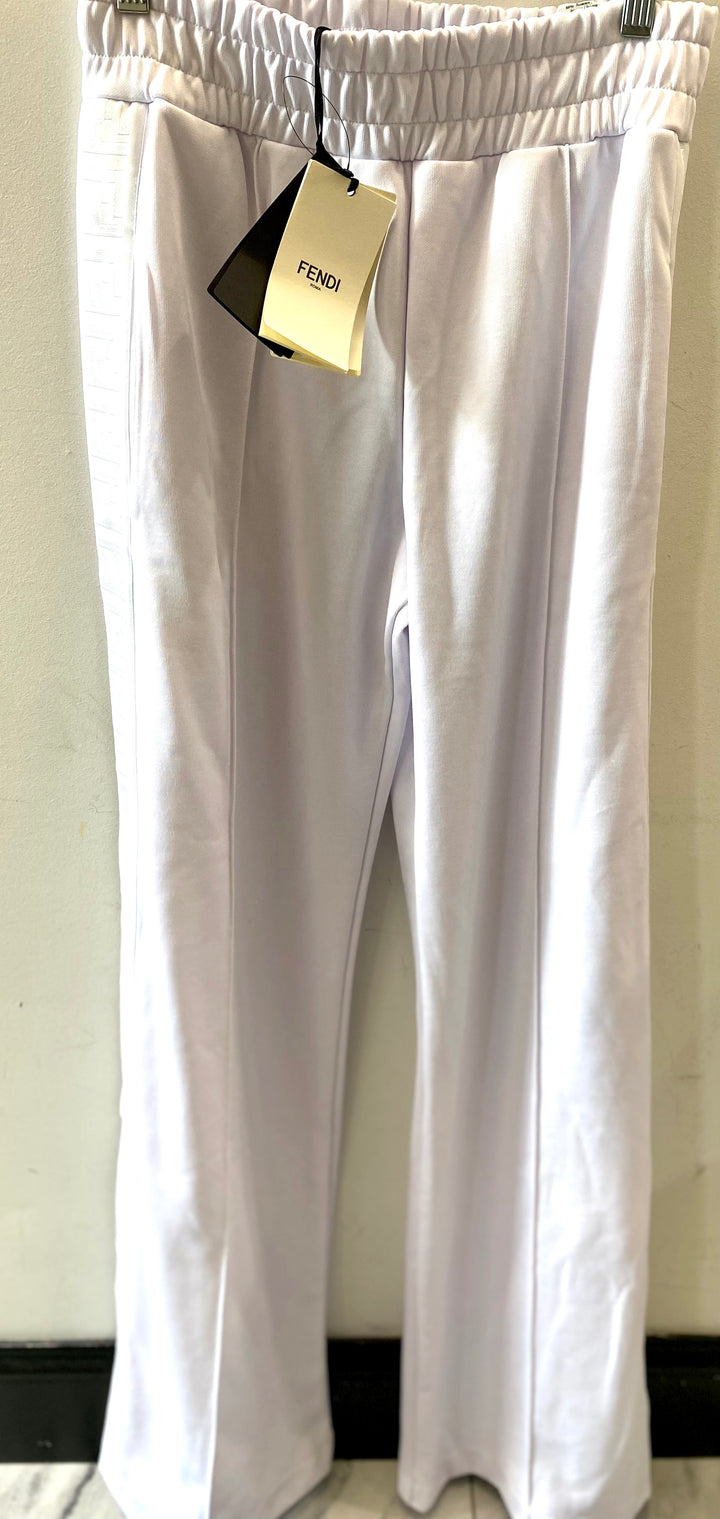 FENDI WIDE LEG FENDIRAMA JOGGERS WITH SIDE MONOGRAM BAND