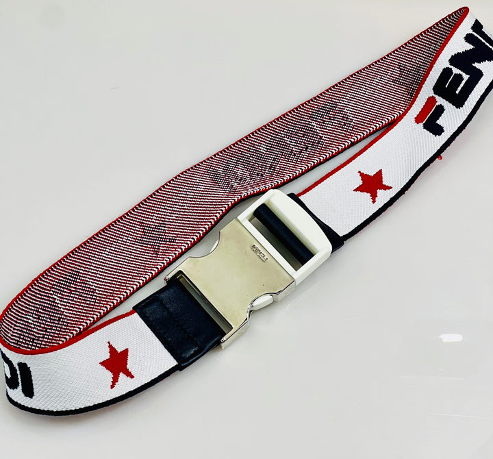FENDI X FILA MANIA LOGO PRINT SILK BLEND DRESS