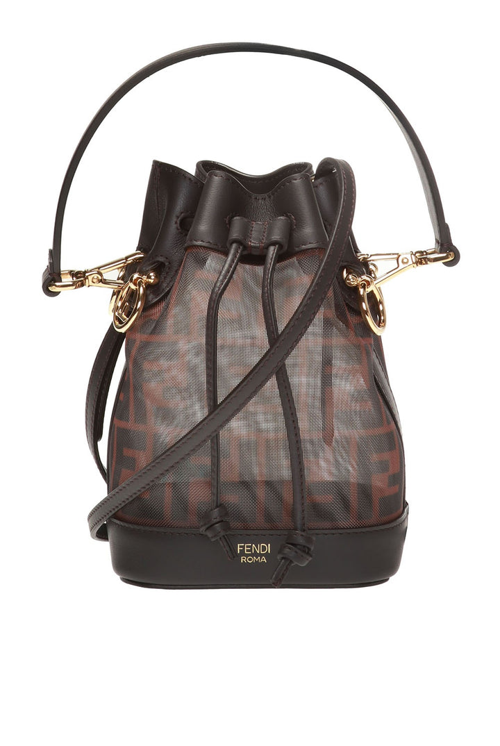 FENDI FF 1974 VITELLO GRACE MINI MON TRESOR BUCKET BAG