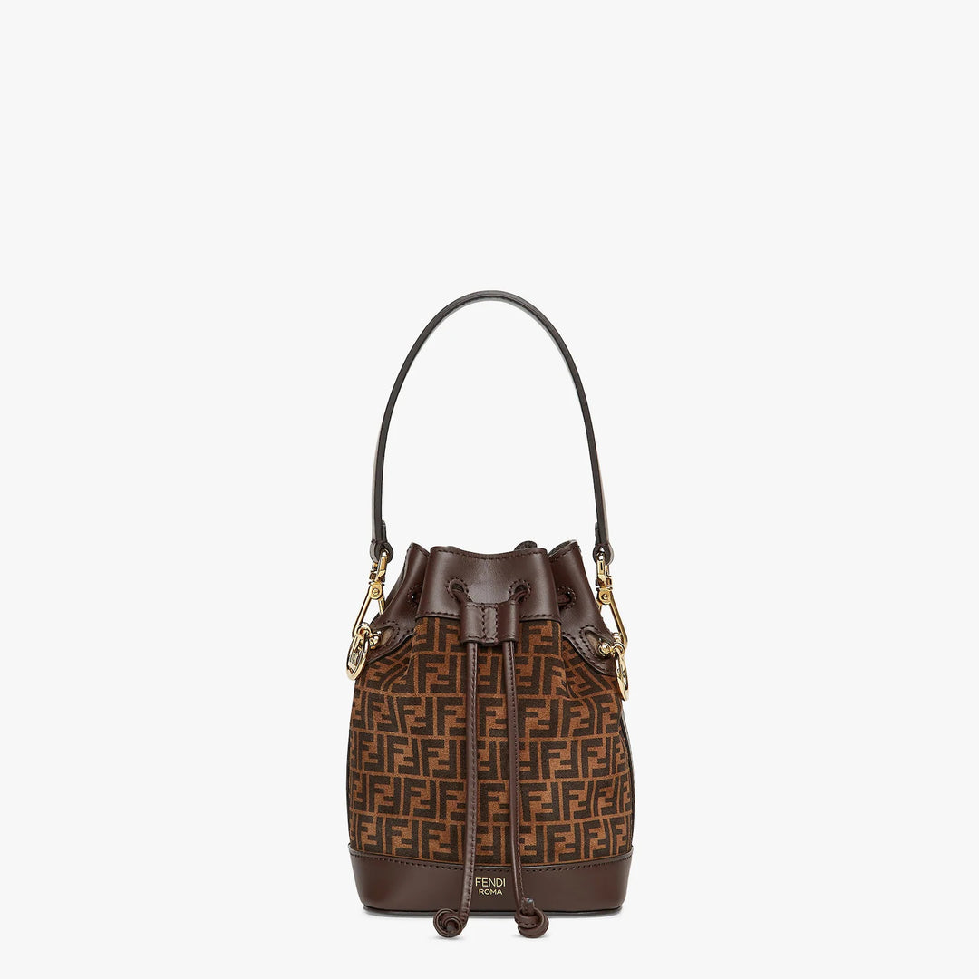 FENDI FF MINI  MON TRÉSOR BUCKET BAG WITH SHOULDER STRAP