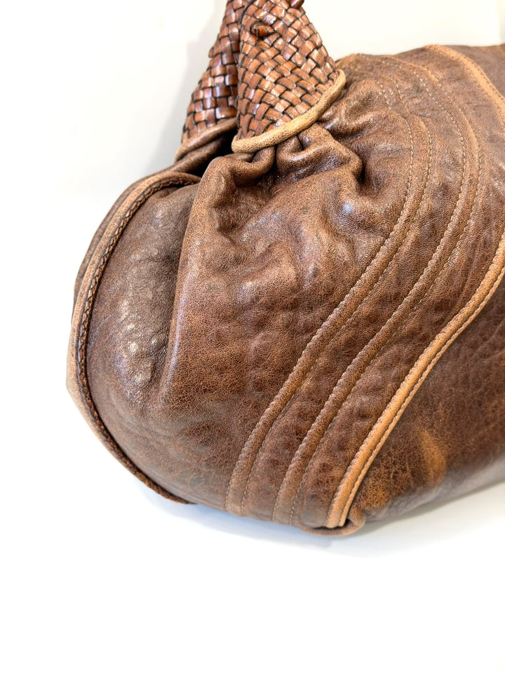 FENDI NUVOLATA SPY NAPPA LEATHER HANDBAG